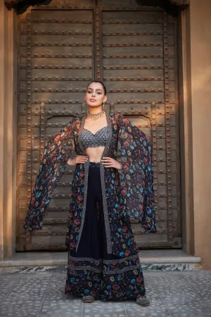 Aaliyah- Printed Cape Set