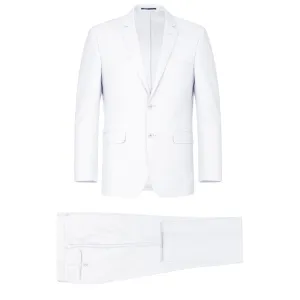 Alessandro Vitello by Renoir White 2-Piece Slim Fit Single Breasted Notch Lapel Suit 201-6