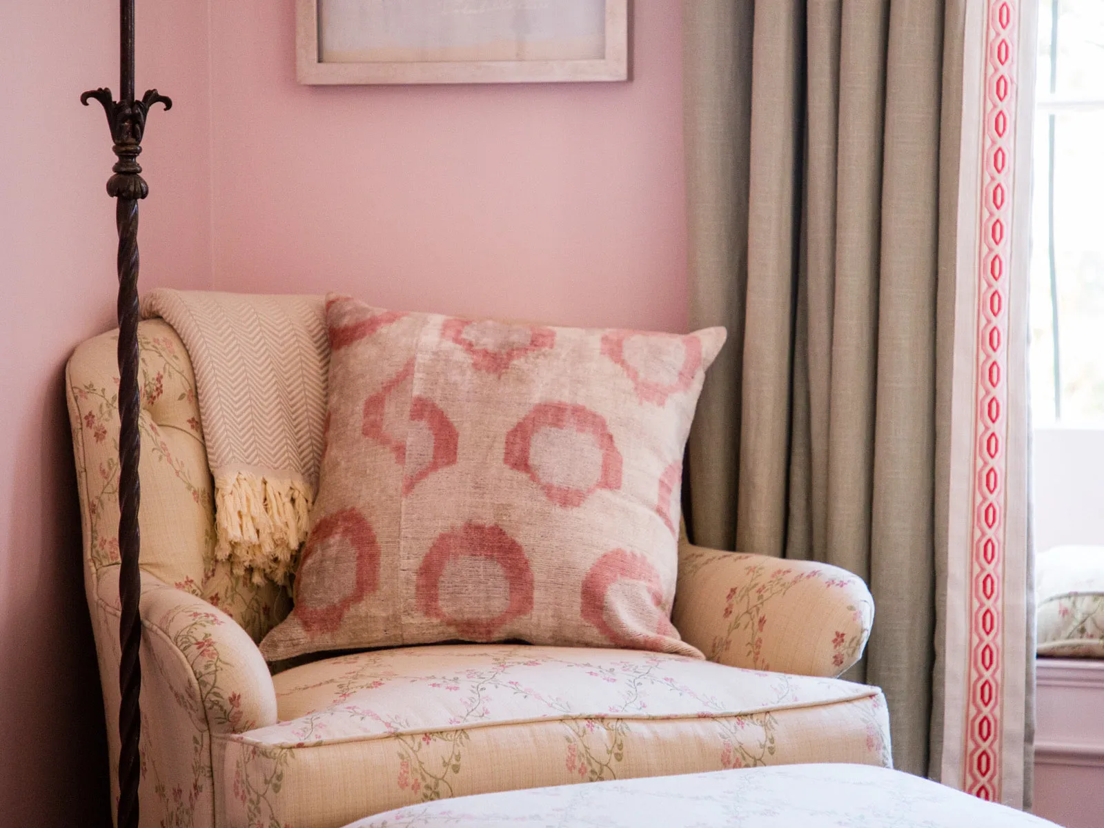 Classic Bejeweled Crown Square Pillow Cover