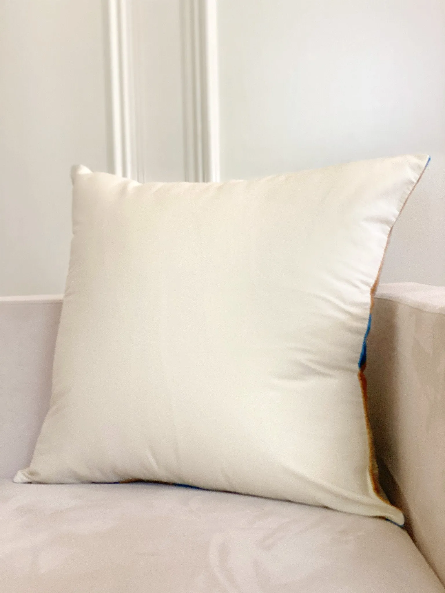 Classic Orange Ogee Square Pillow Cover