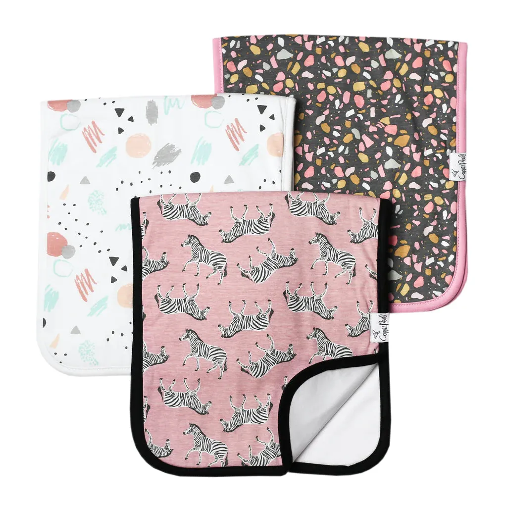 Copper Pearl - Burp Cloth (3 pack) - Zella