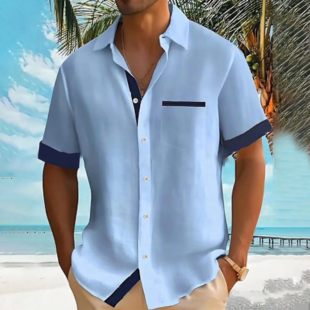 Hawaiian Style Men's Summer Short Sleeve Shirt 2405002277