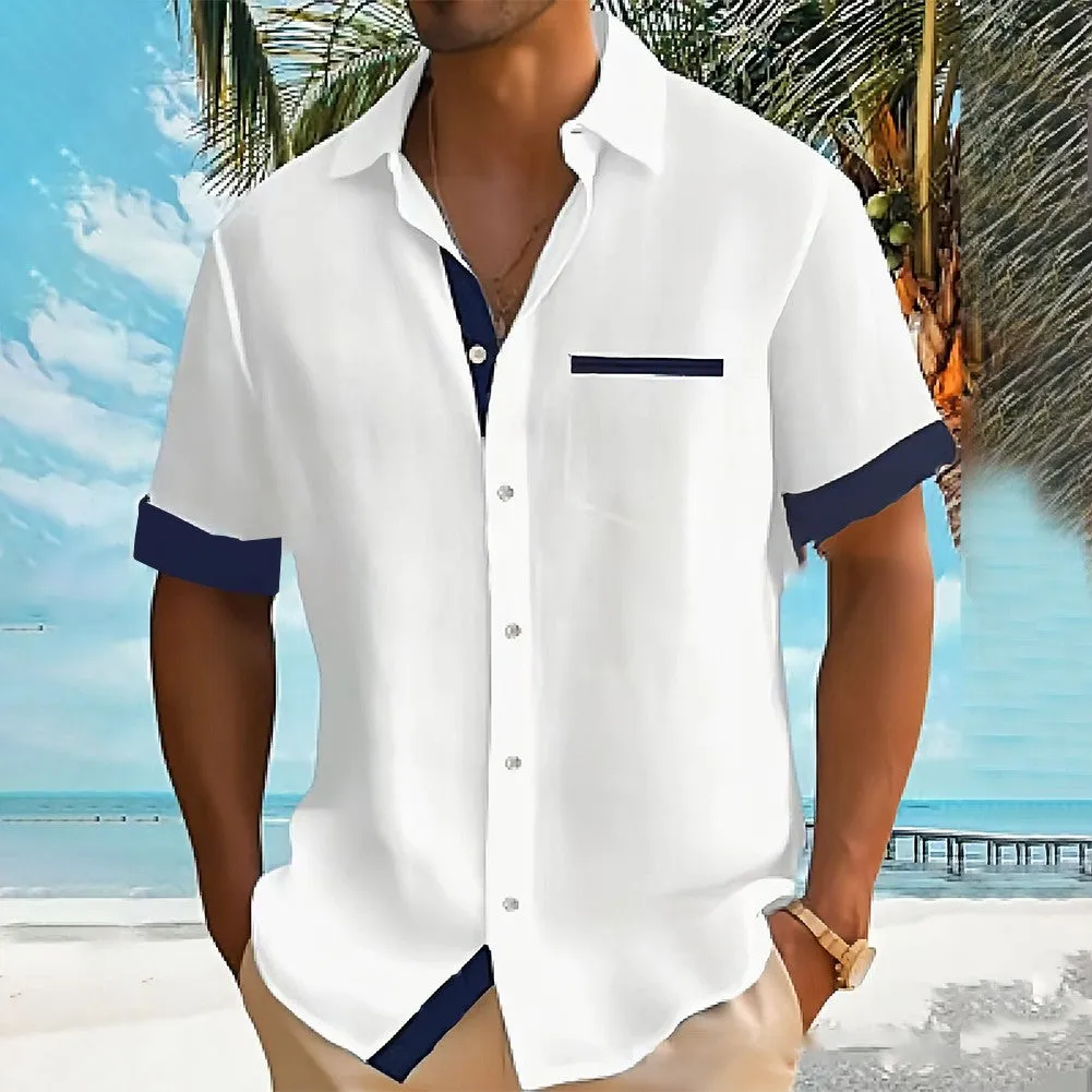 Hawaiian Style Men's Summer Short Sleeve Shirt 2405002277