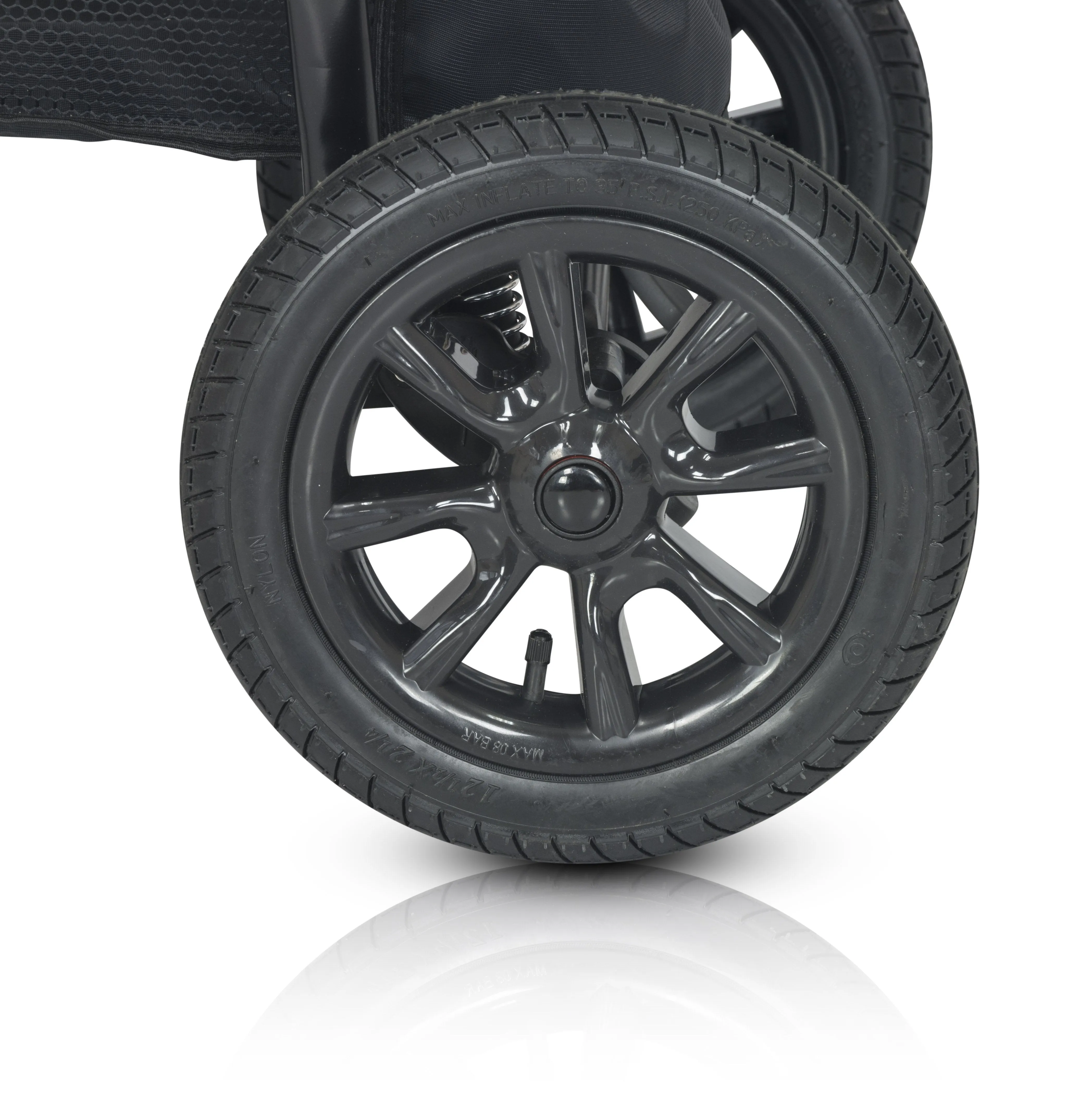 Laser Black Stroller 3in1