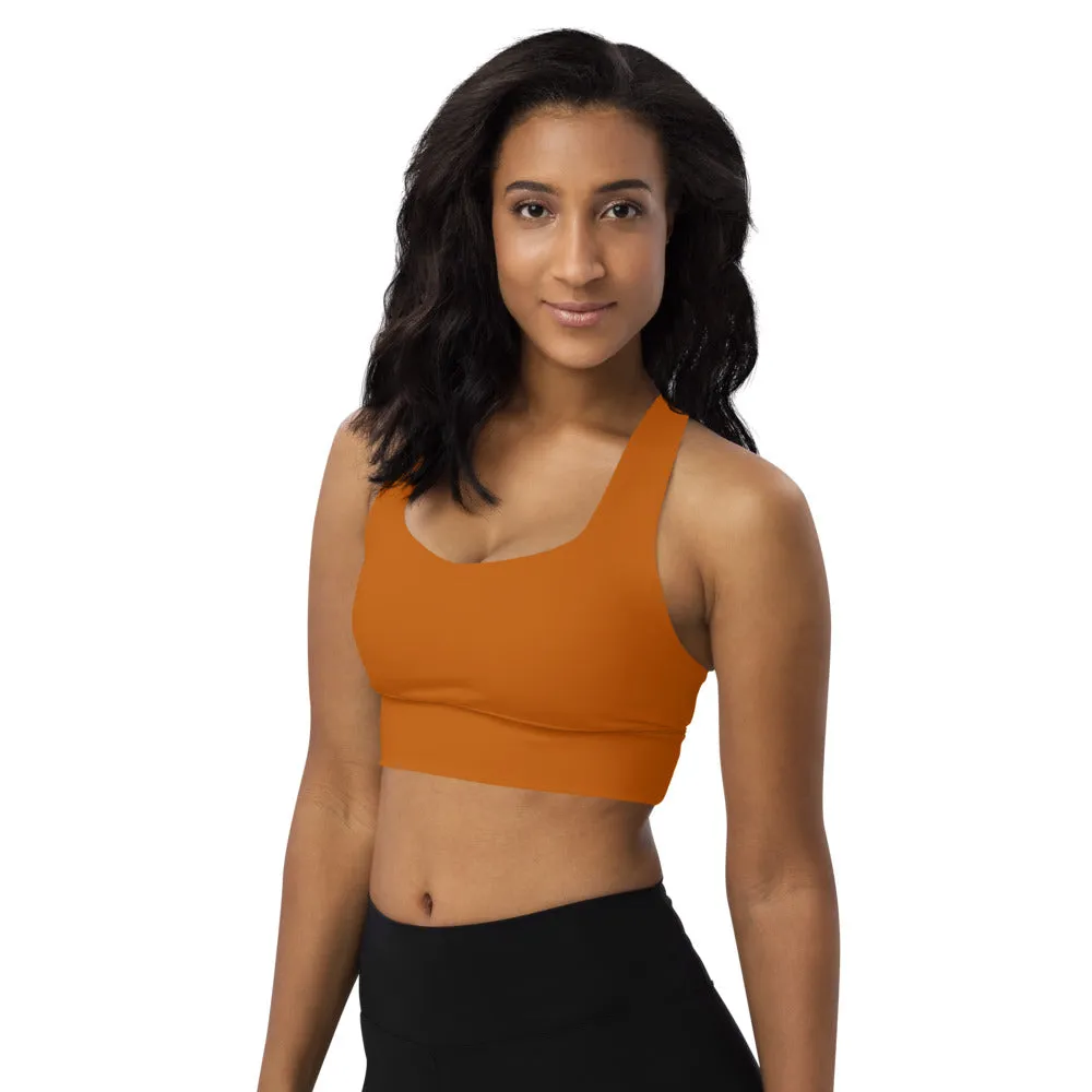 Longline Sports Bra Cinnamon