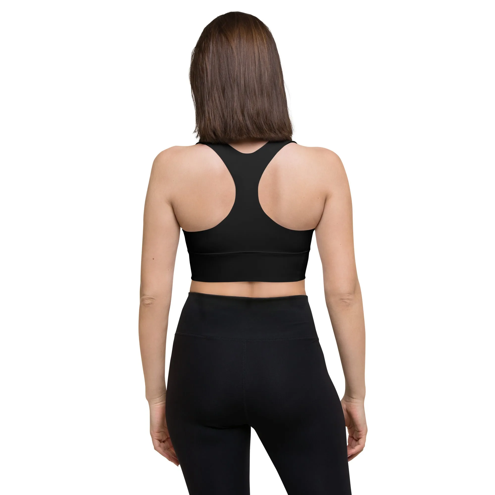 Longline sports bra 'Logomania'