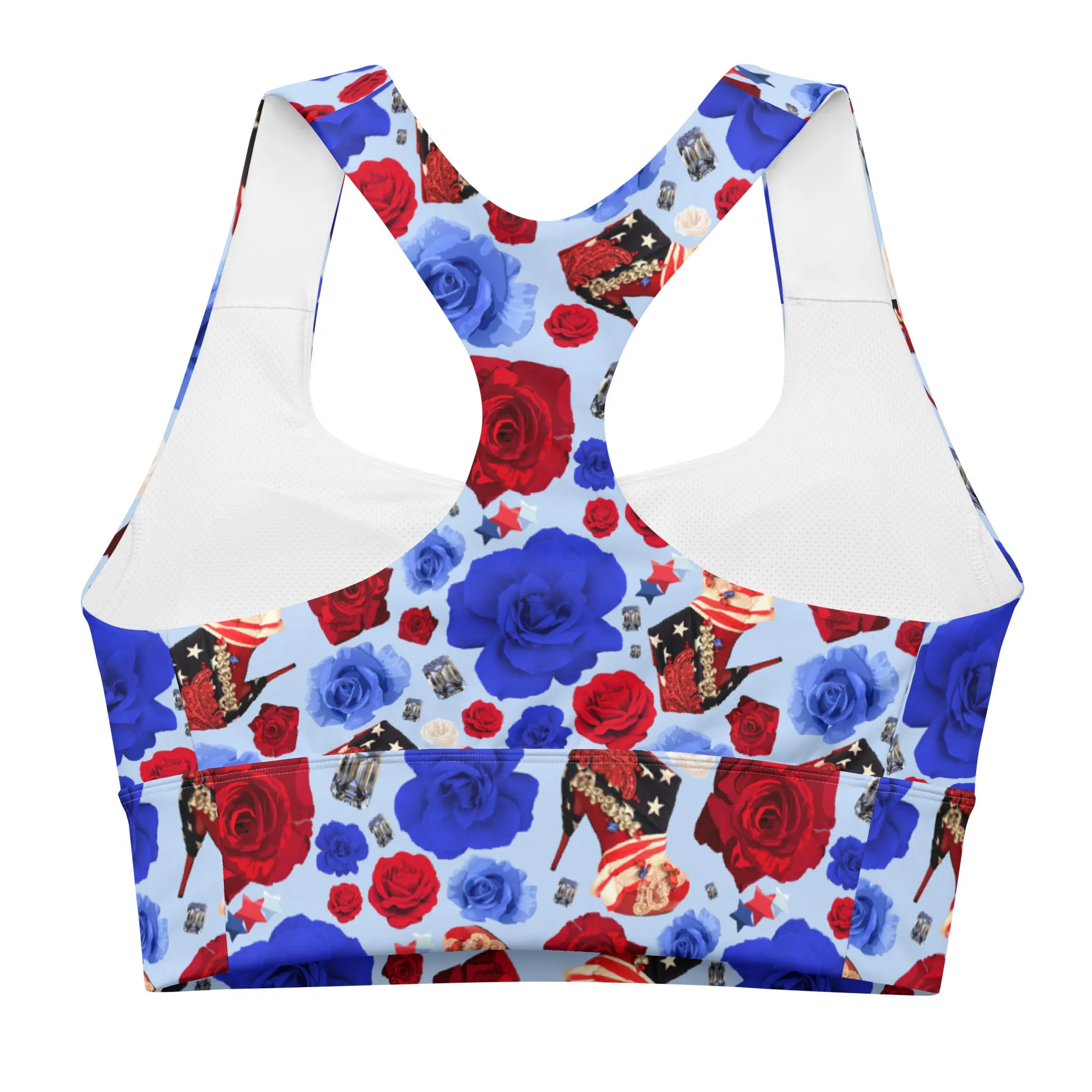 Longline sports bra 'USA'