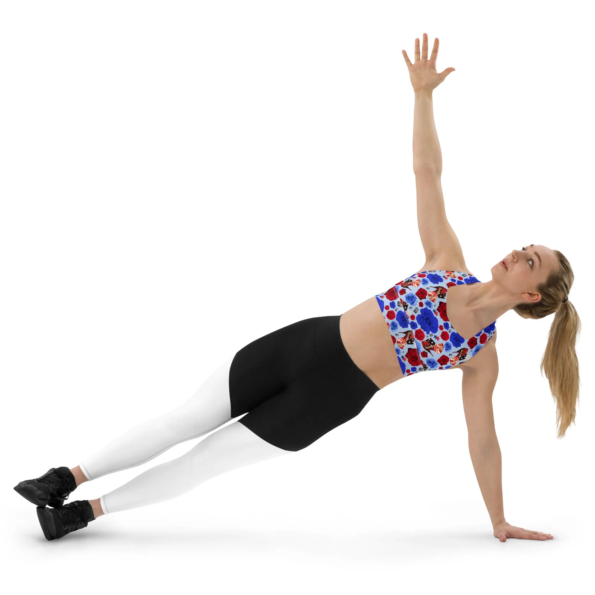 Longline sports bra 'USA'