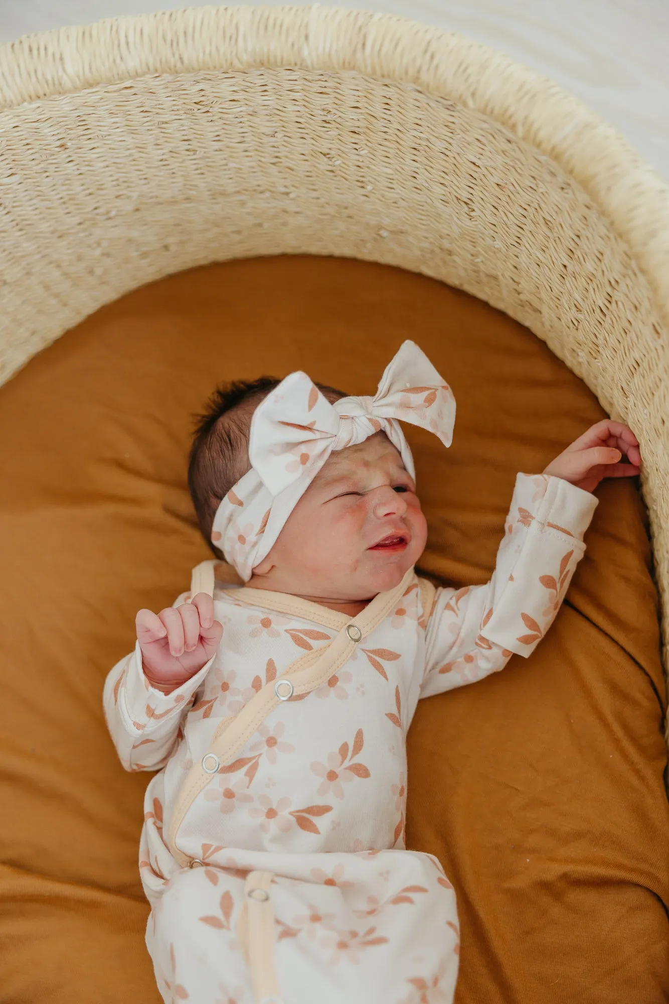 Newborn Knotted Gown - Rue