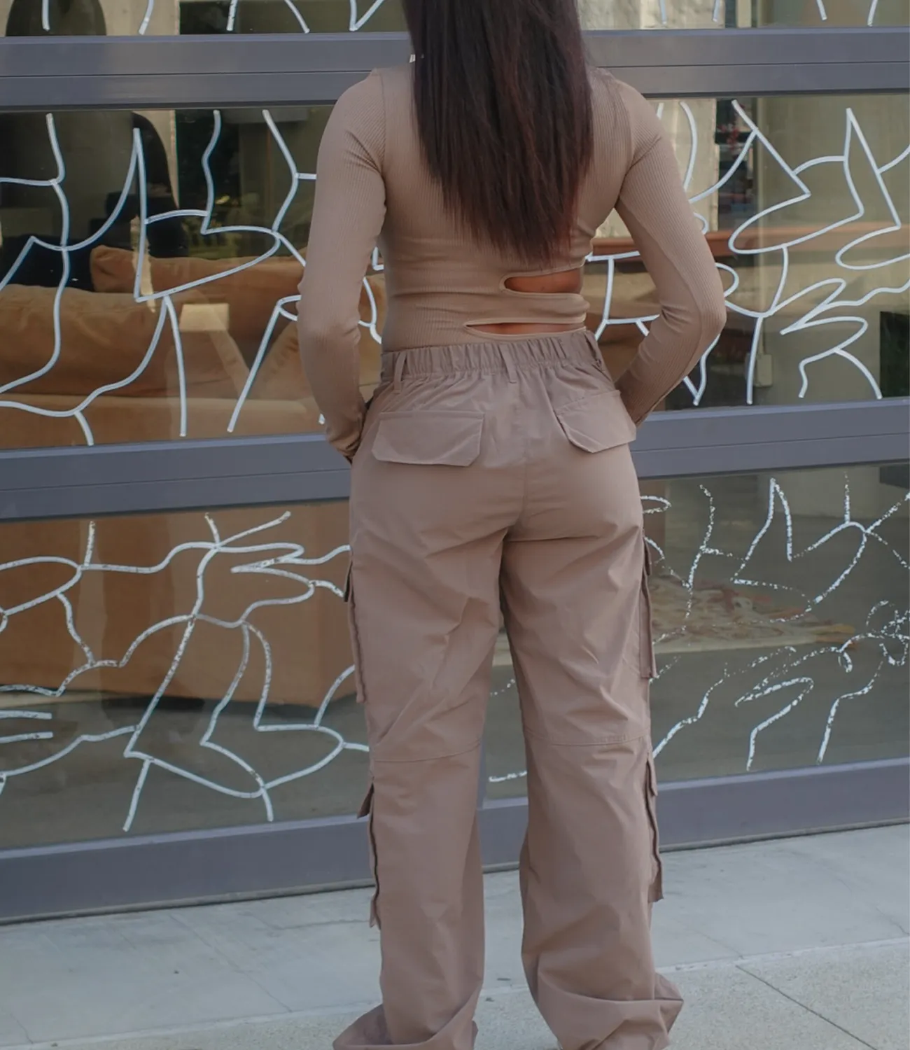 Ready To Roll Cargo Pants(Mocha)