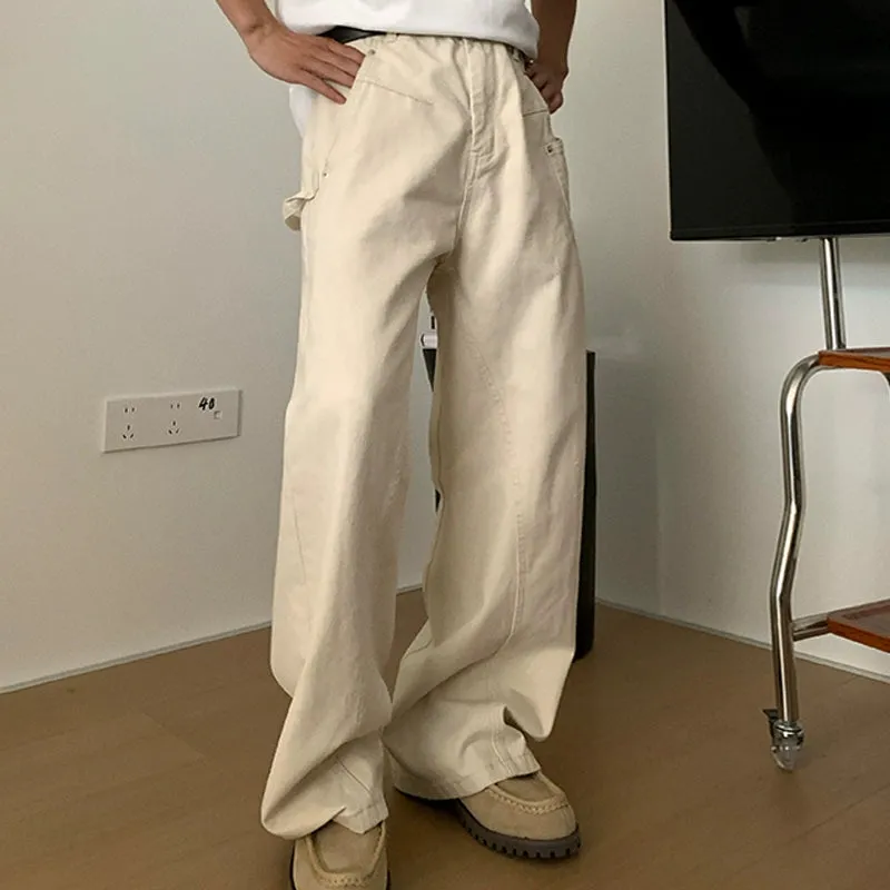 Wide-Leg Casual Cargo Pants