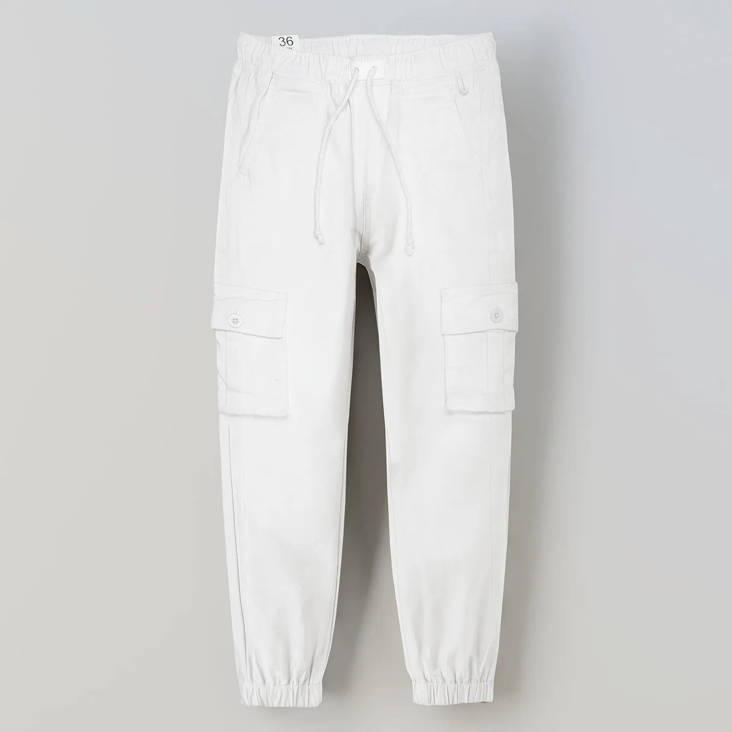 ZR White Cargo Trouser